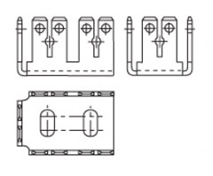 3044 Vogt Single and multiple TAB 2.8 mm