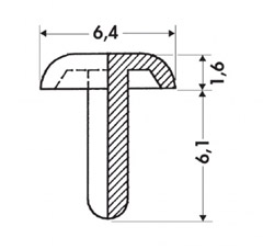 3114 Fischer Elektronik Mounting Plastic Rivets